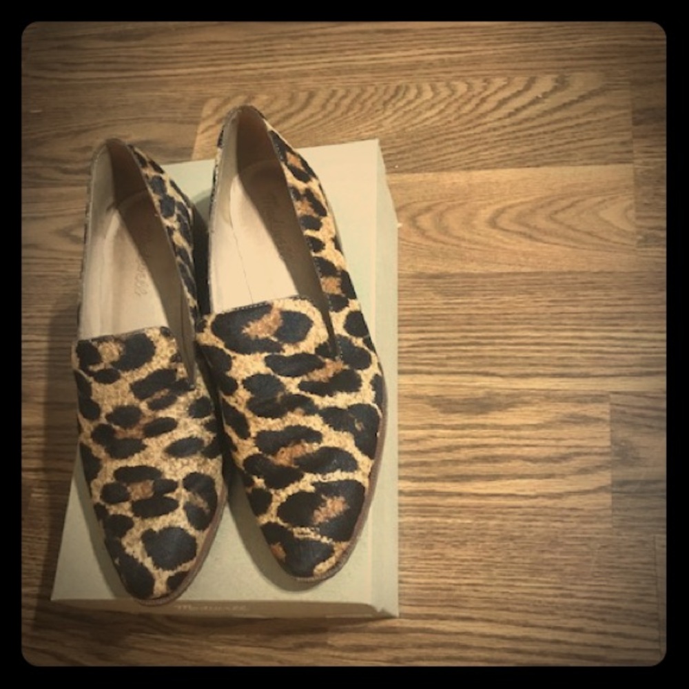Madewell Loafers - leopard pattern